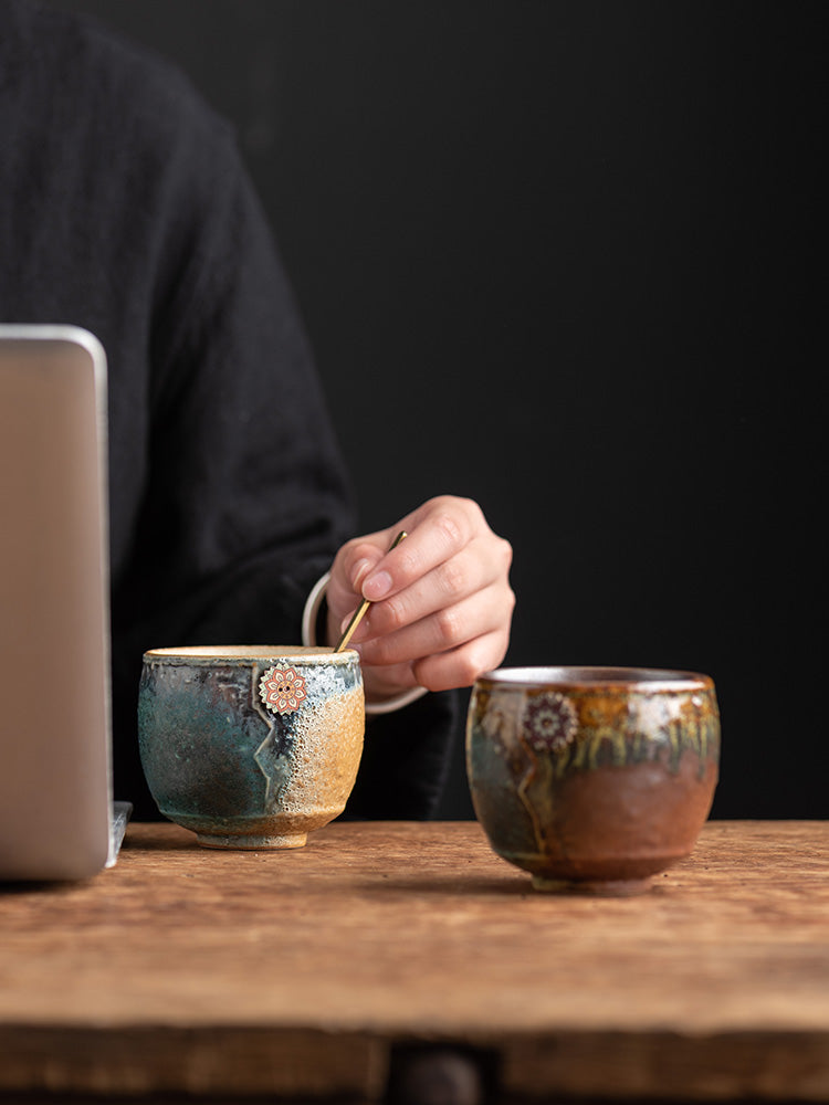 Rustic Kiln-Glazed Coffee Mug