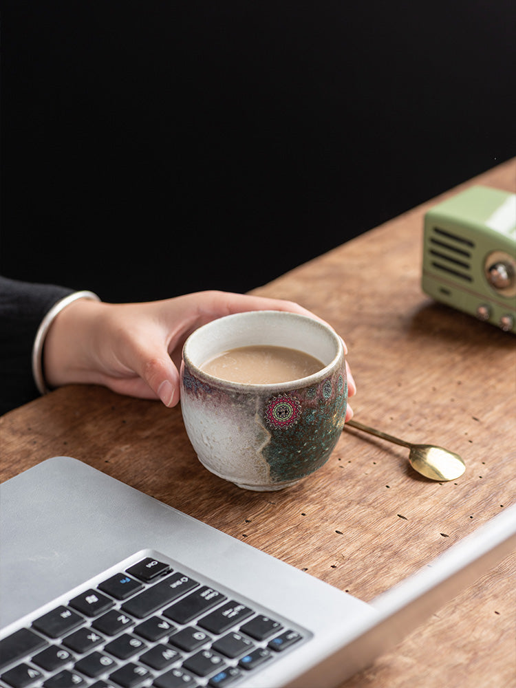 Rustic Kiln-Glazed Coffee Mug