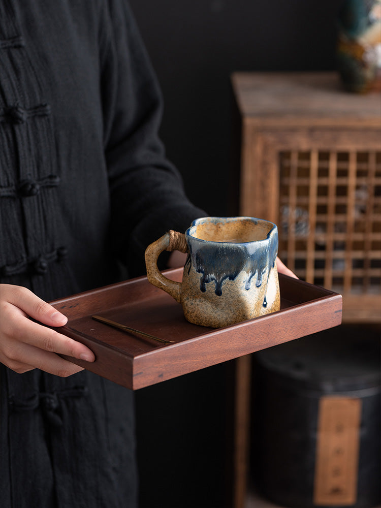 Hemp rope shaped cup